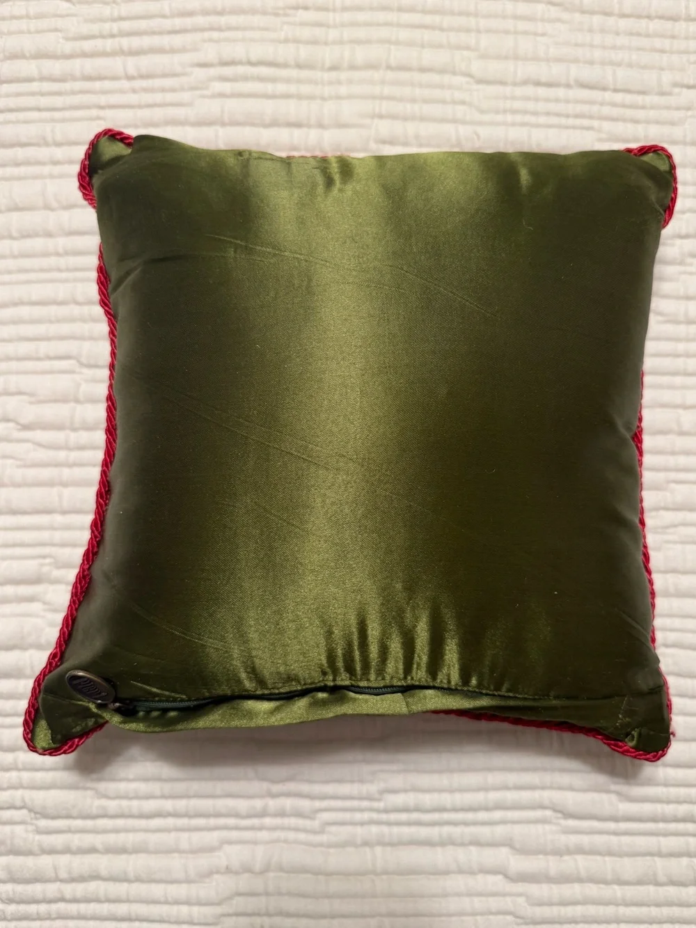 Pier 1 Beaded Poinsettia Holiday Throw Pillows (Two) GORGEOUS